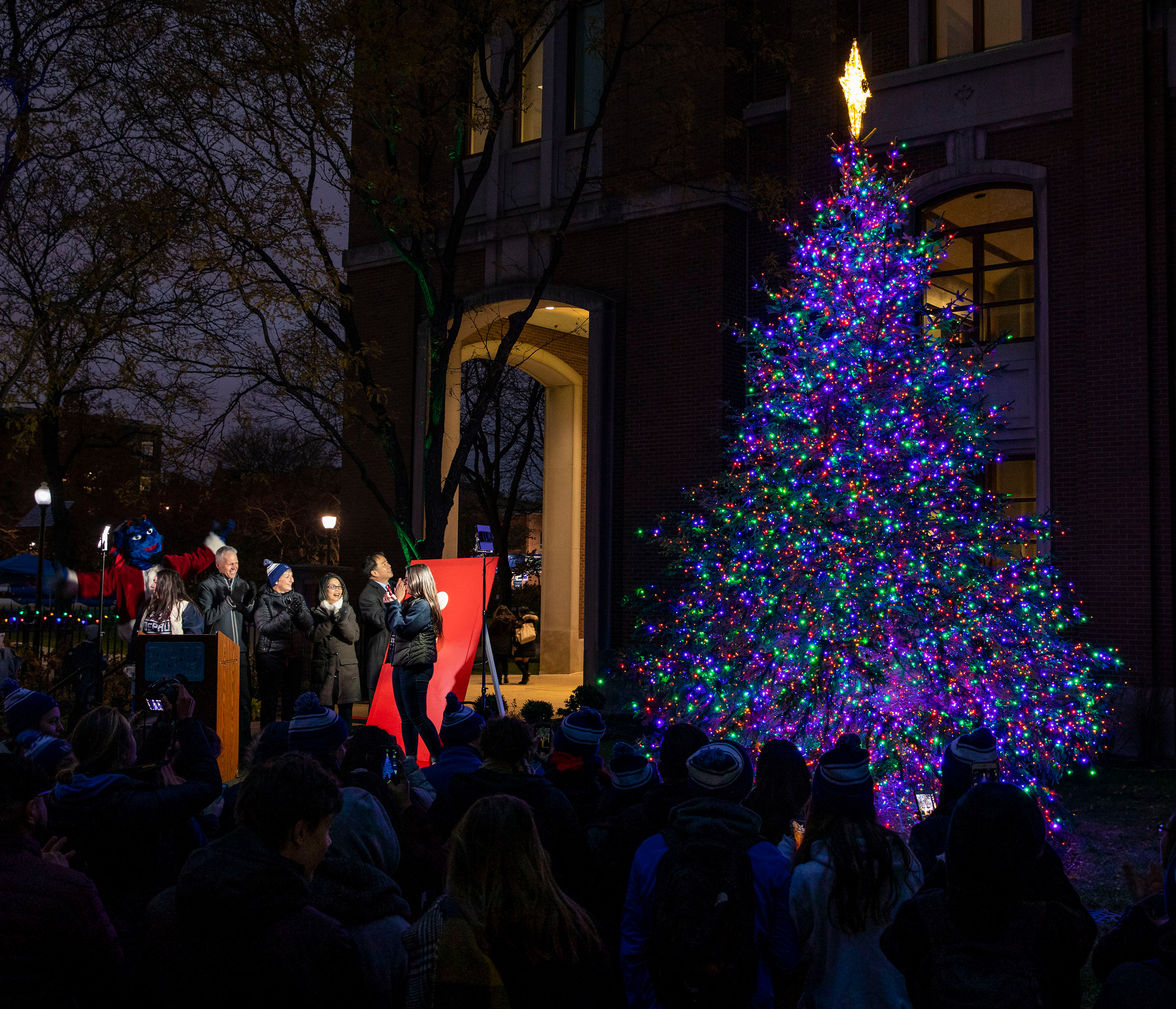 Ugly Sweater Party and inaugural DePaul tree lighting